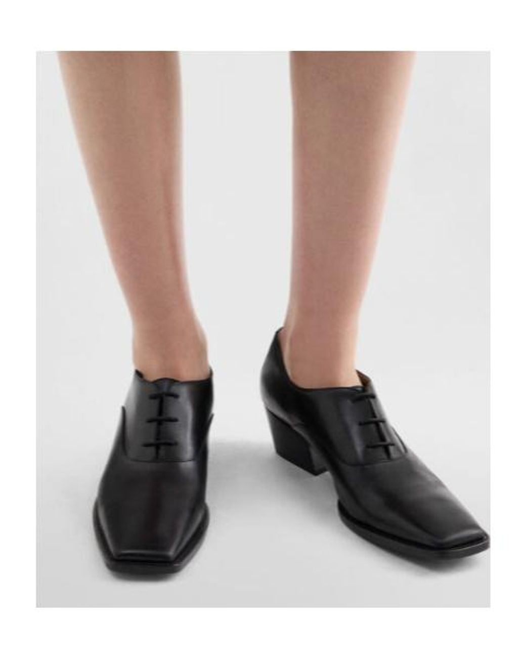 Jil Sander Black Becky Heeled Oxford Shoes