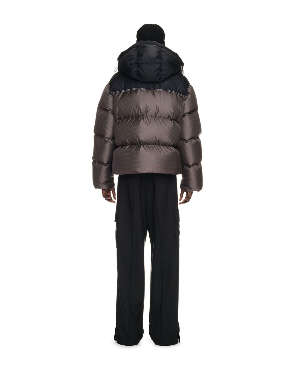 Off-White c/o Virgil Abloh Black Patch Arr Nyl Rip Down Puffer for men