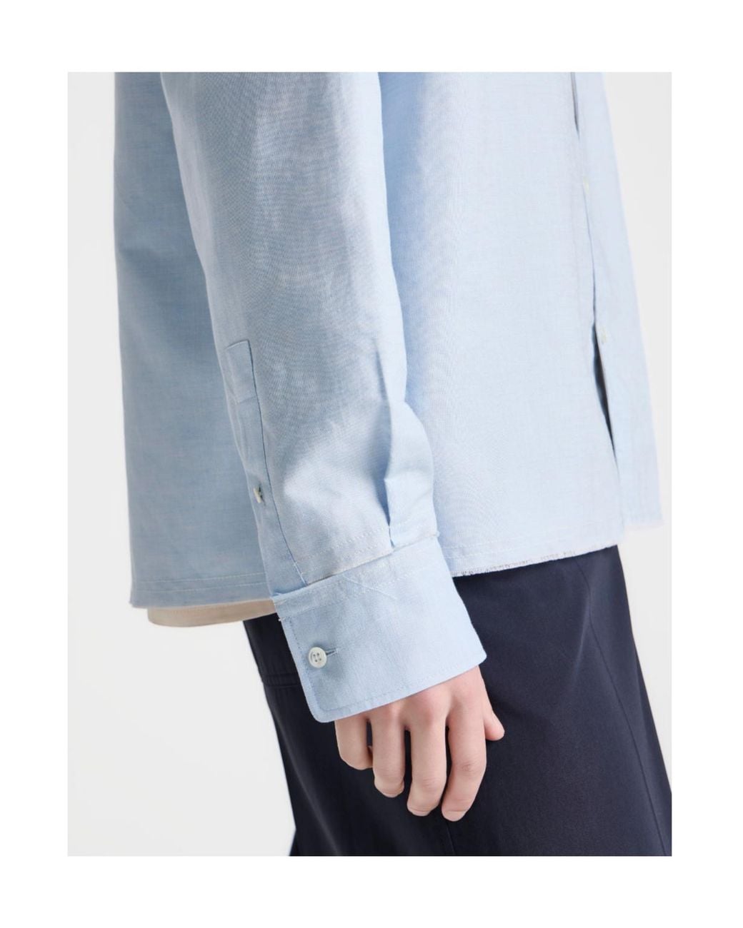 J.W. Anderson Blue Raw Edge Shirt for men