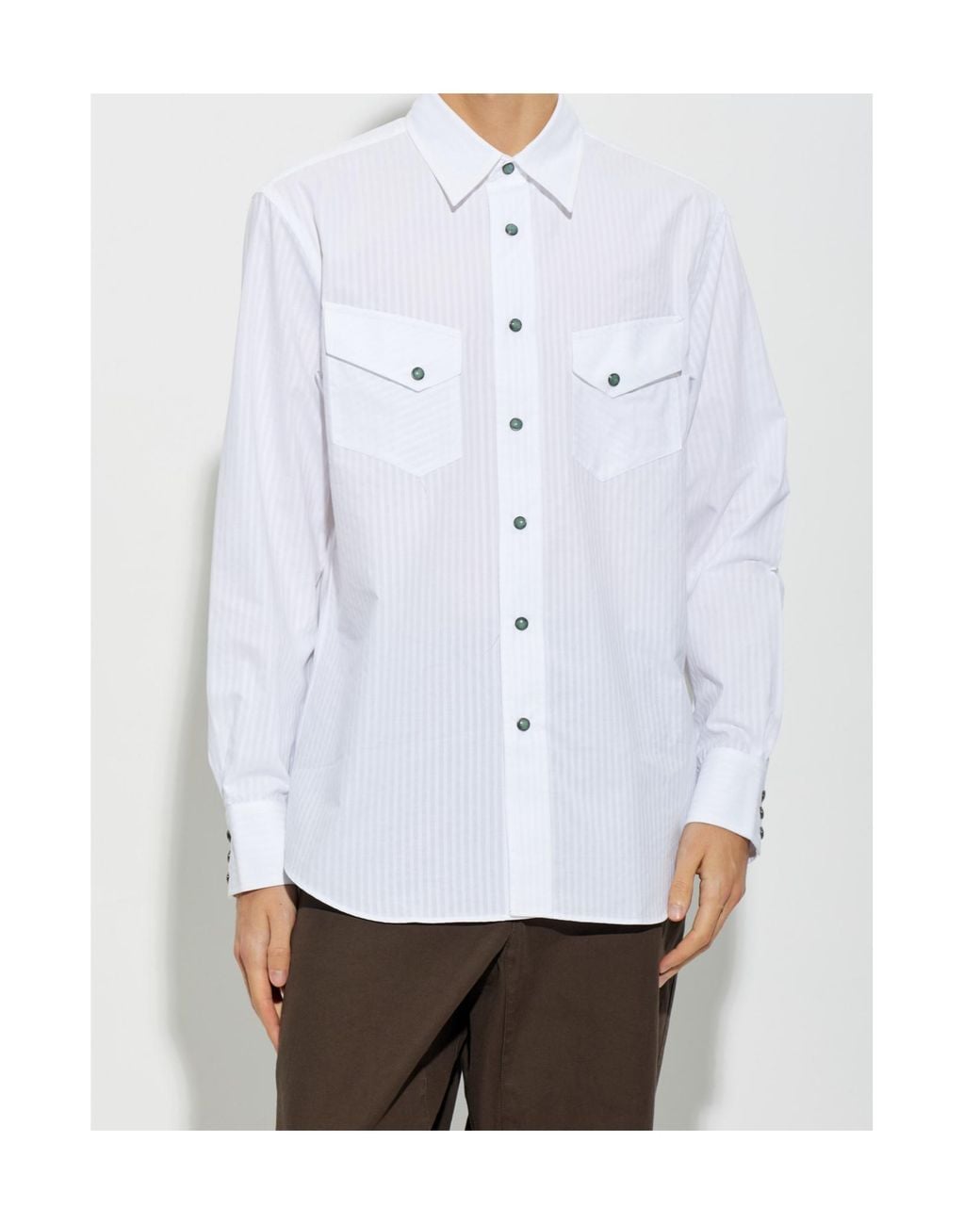 Paul Smith White Long-Sleeved Shirt for men