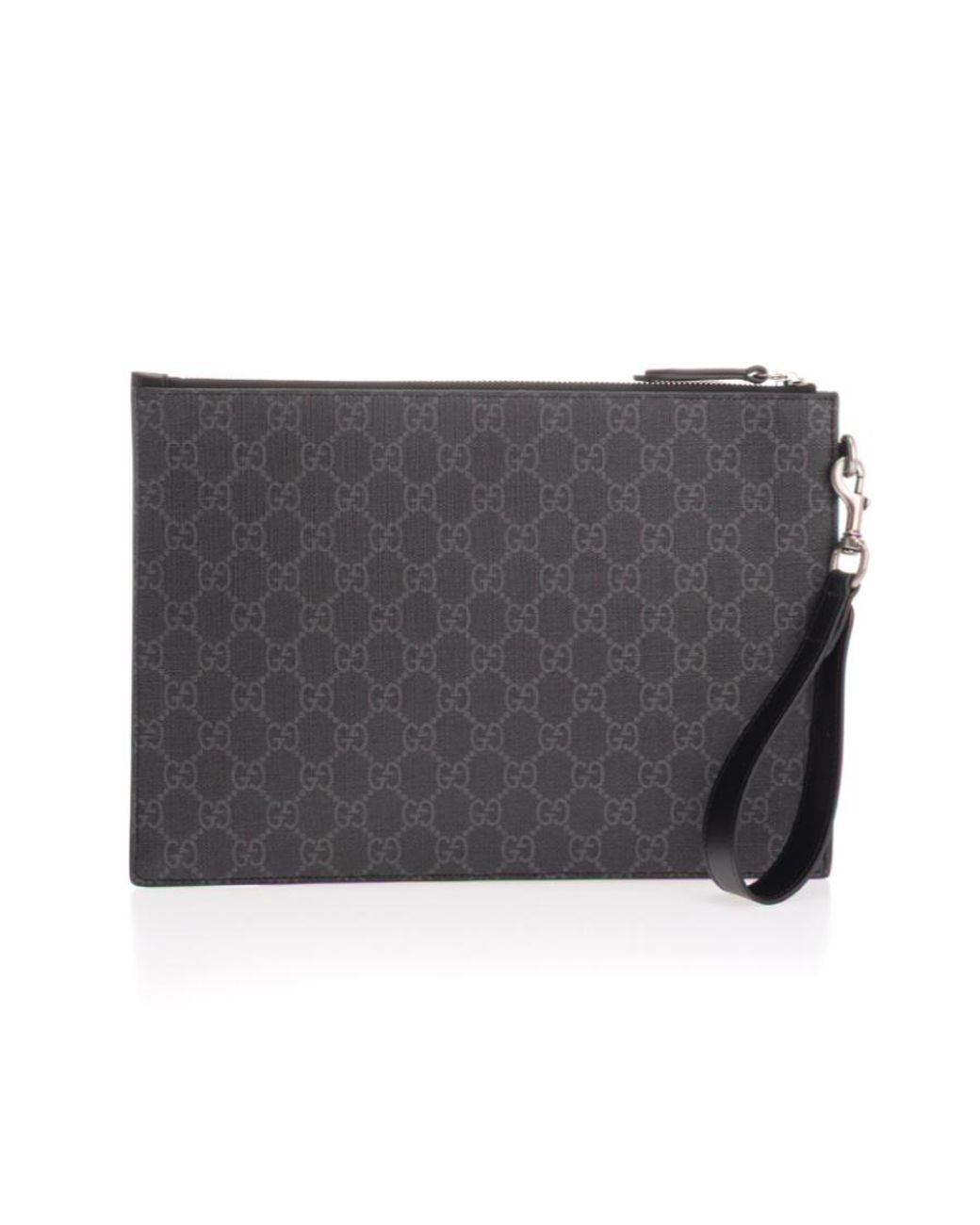 Gucci Black Gg Pouch With Kingsnake for men