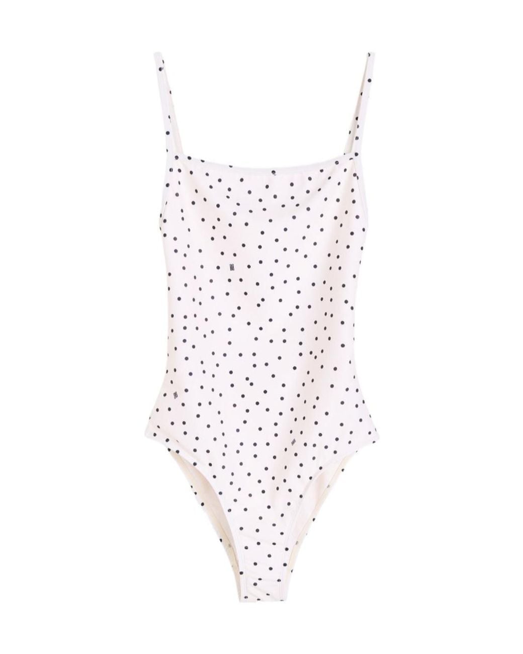 By Malene Birger White Astrid Polka-Dot Swimsuit