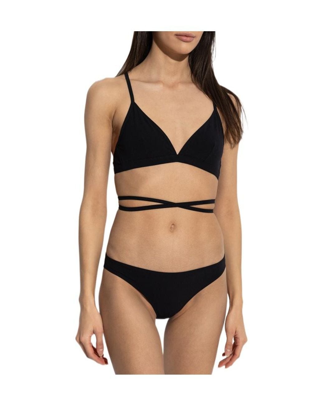 Isabel Marant Black Solid Color Swim Trunks