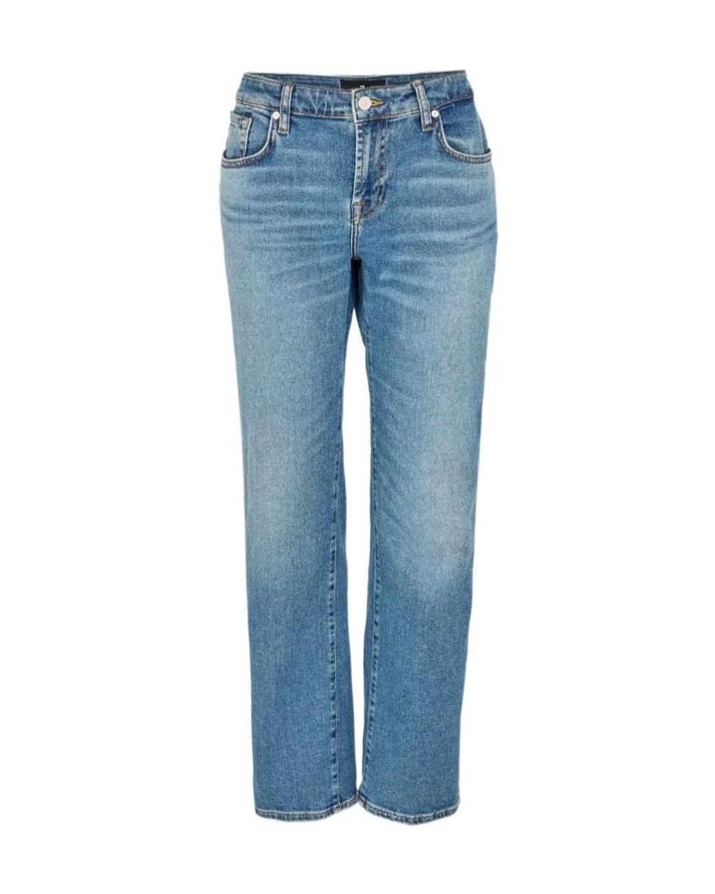 7 For All Mankind Blue Belt Loop Jeans
