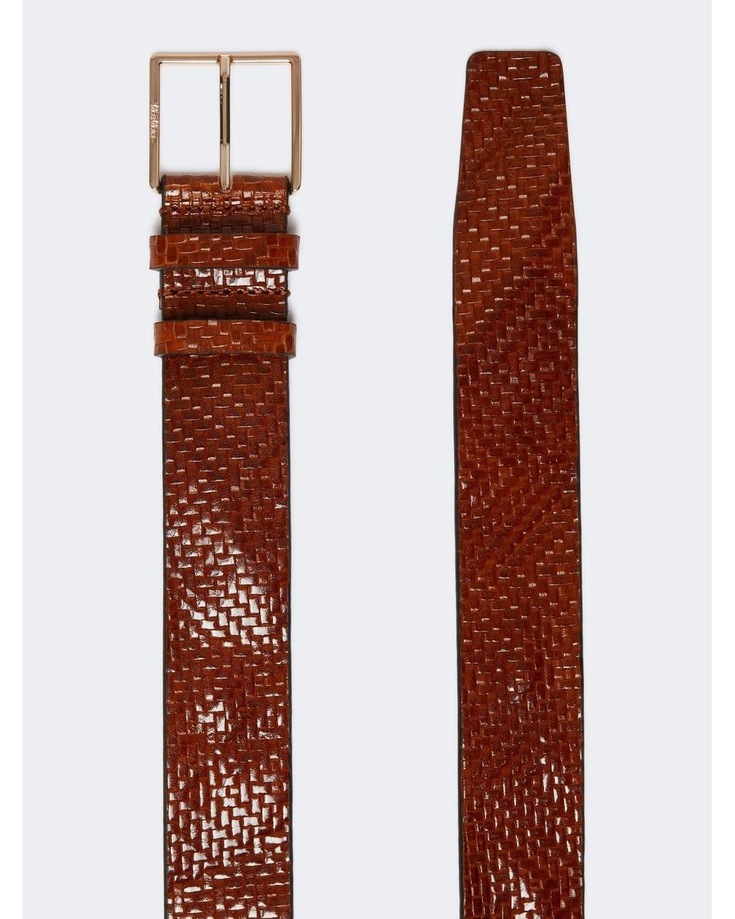 Max Mara Brown Mxatrine Braided Belt