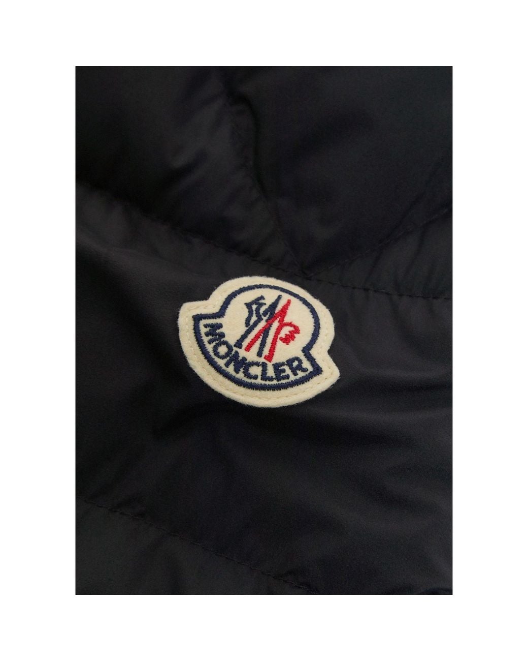 Moncler Black Horizontal Quilting Stand-Collar Down Jacket for men