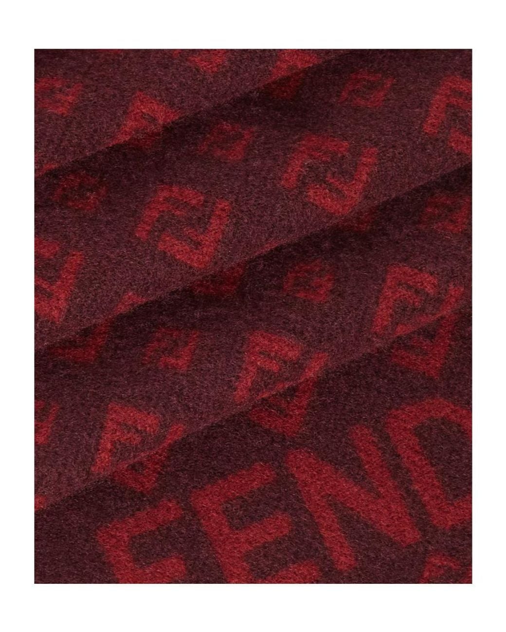 Fendi Red Ff Scarf