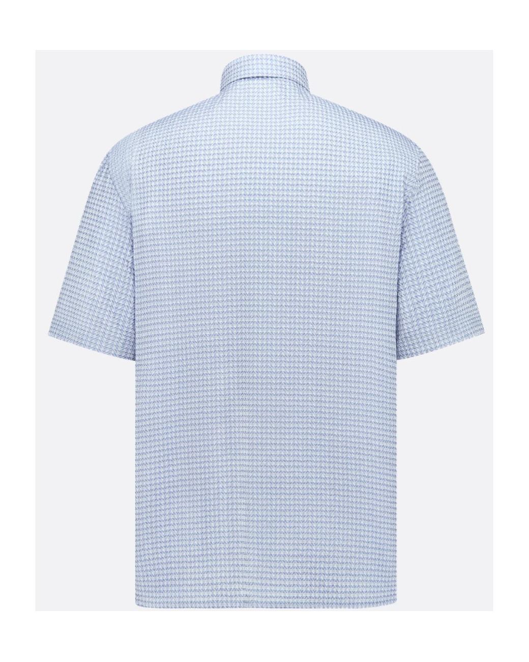 Dior Blue Short-Sleeved Shirt for men