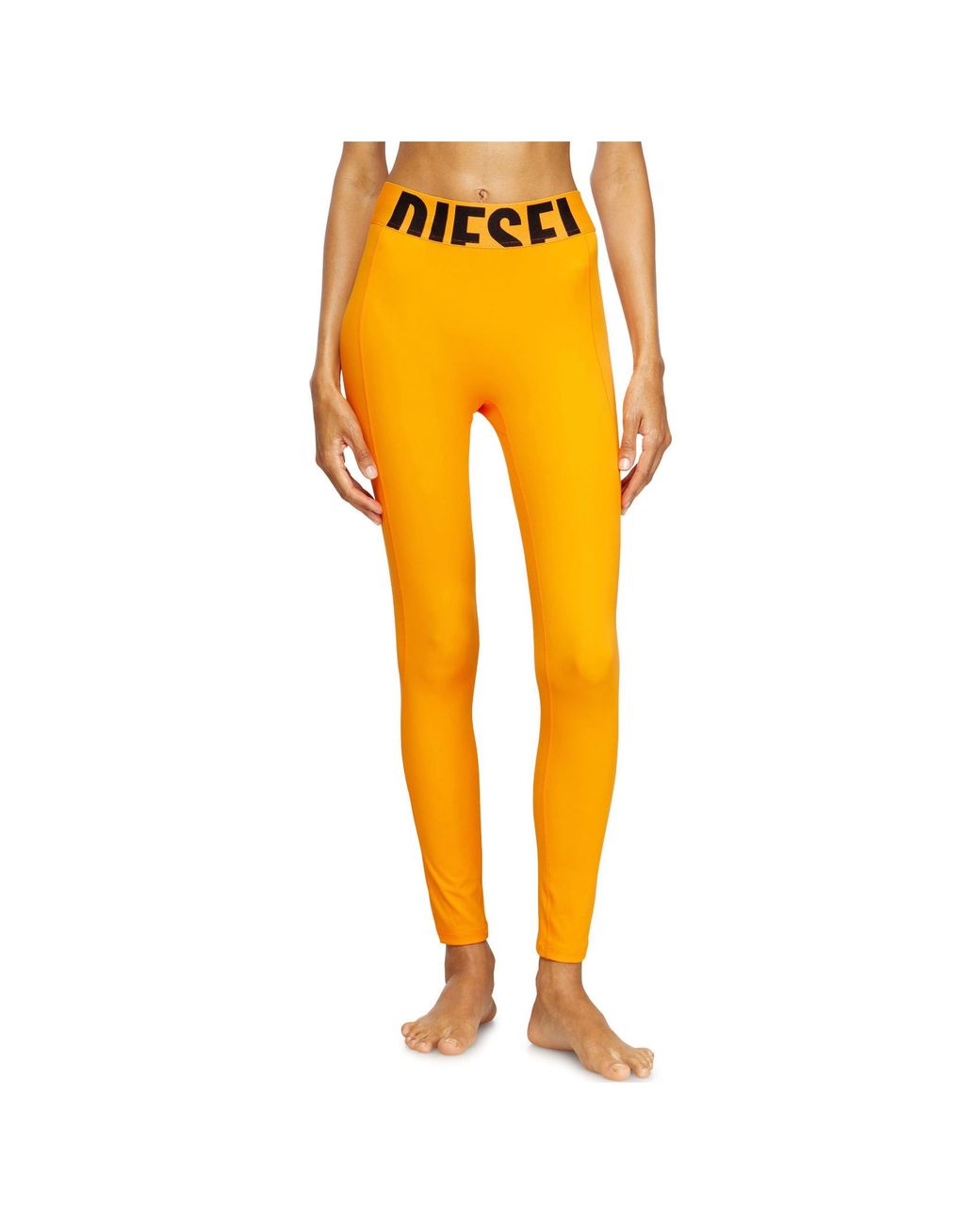 DIESEL Yellow Adeline-D-Pop Logo Pants