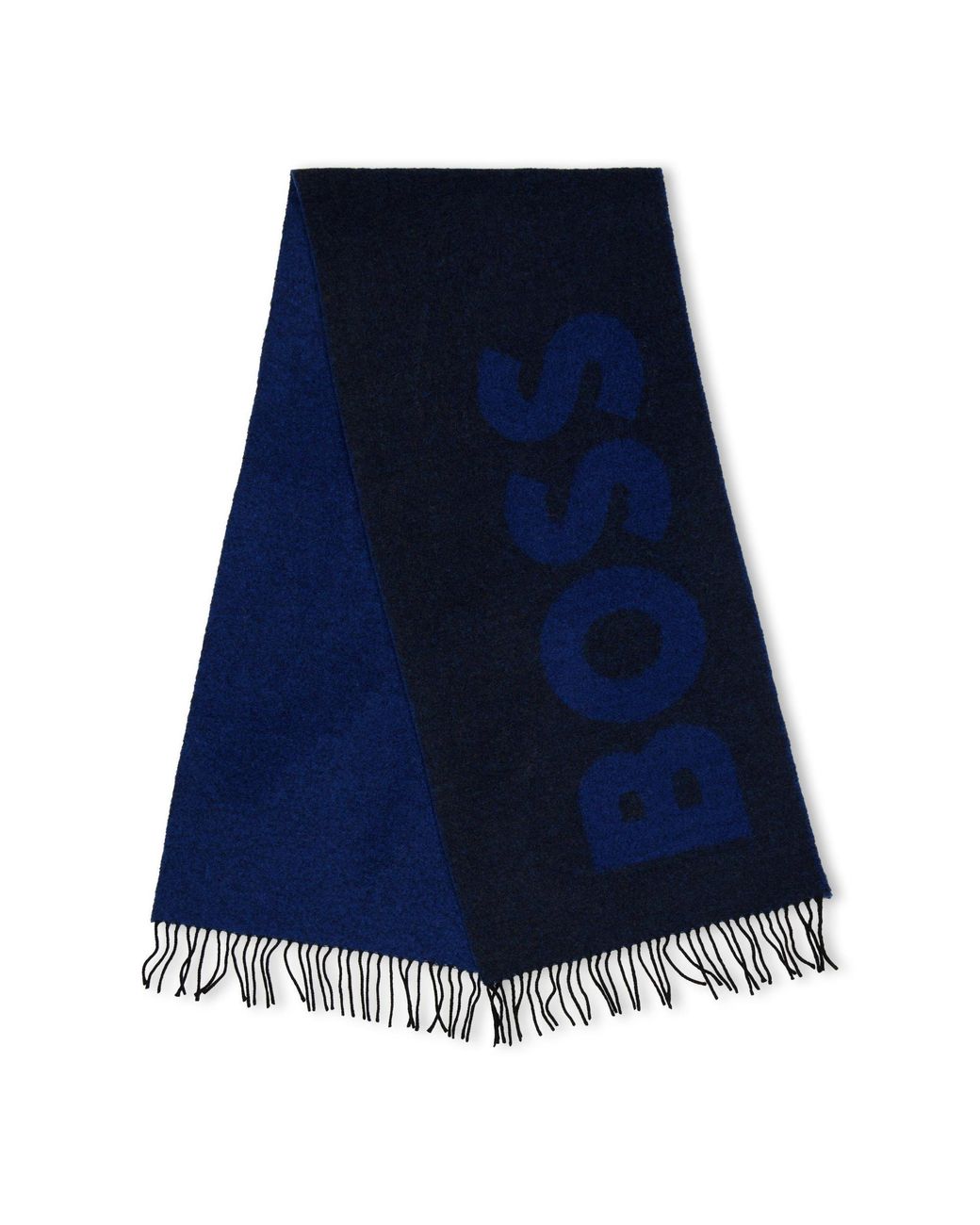 Boss Blue Medium Thickness Scarf for men
