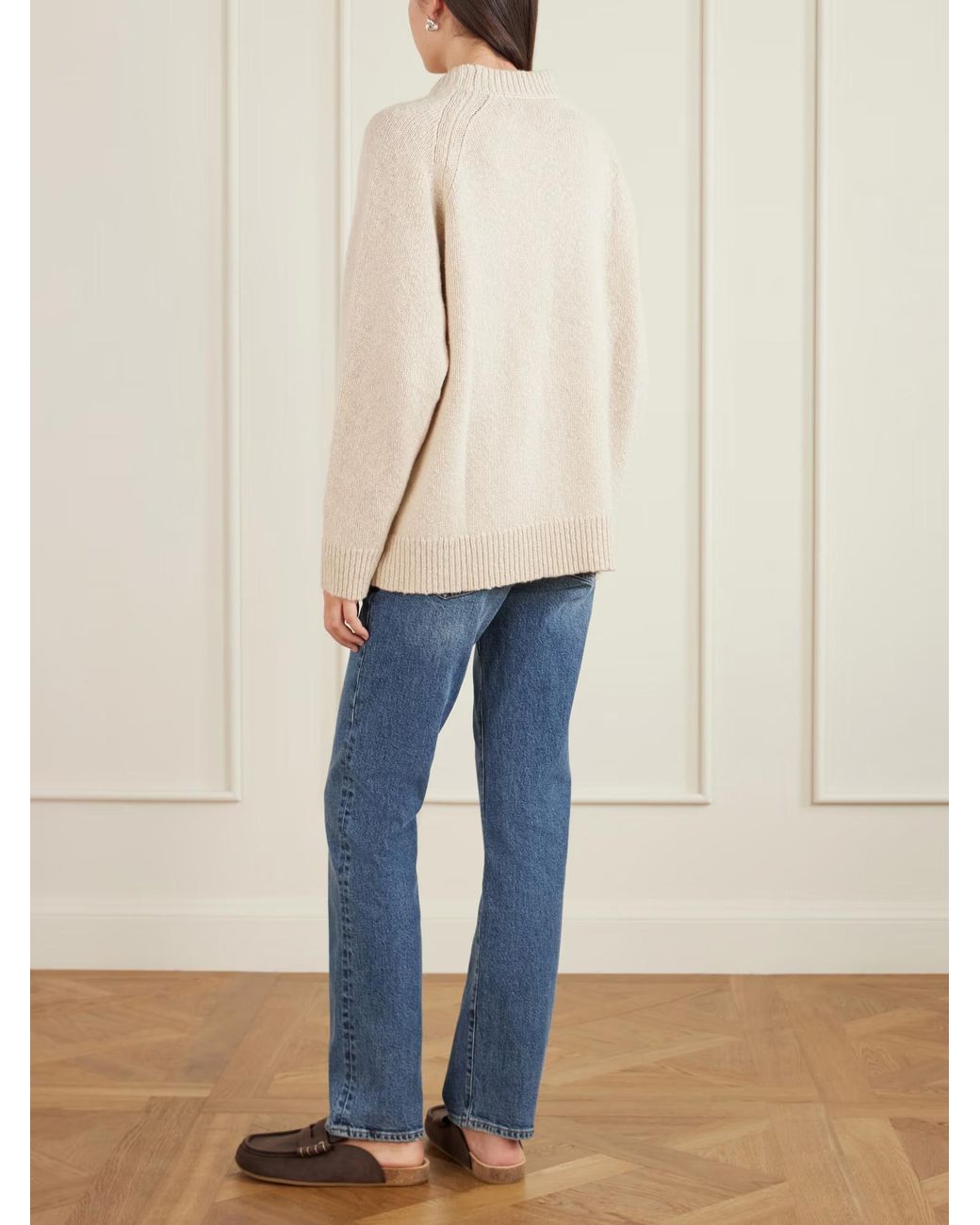 The Elder Statesman White Glacier Horse Sweater
