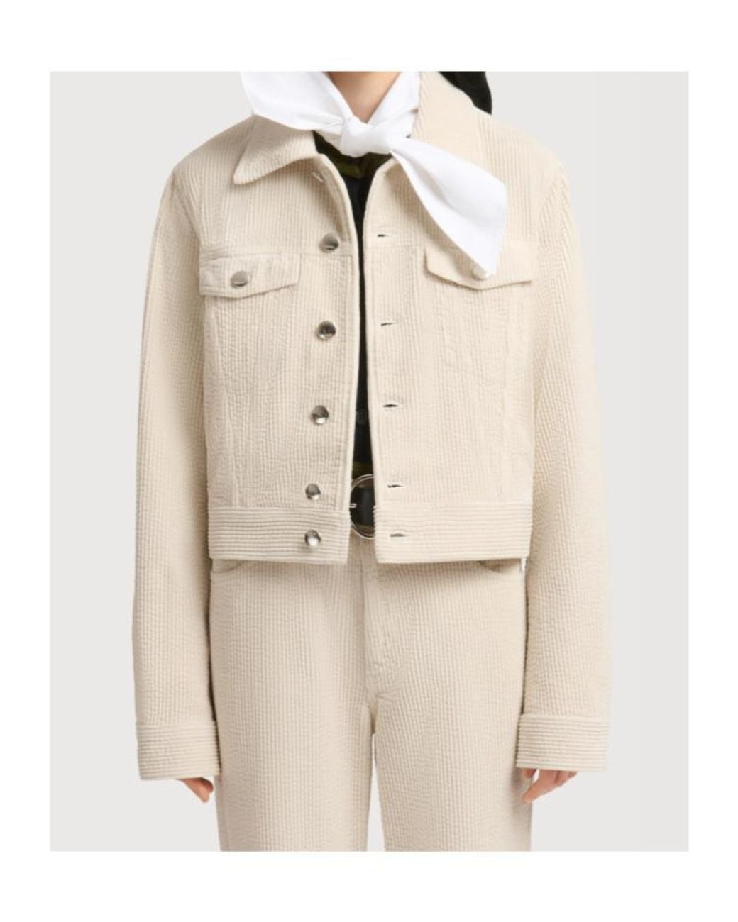 Marni Natural Corduroy Trucker Jacket