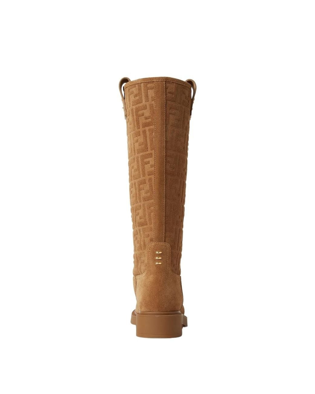 Fendi Brown Filo Ff Motif Boots
