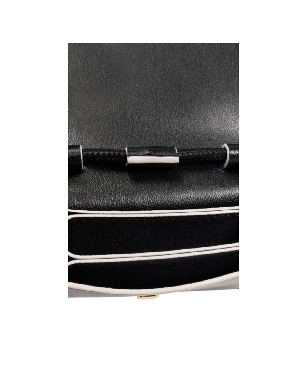 Ganni Black Bou Strapped Wallet