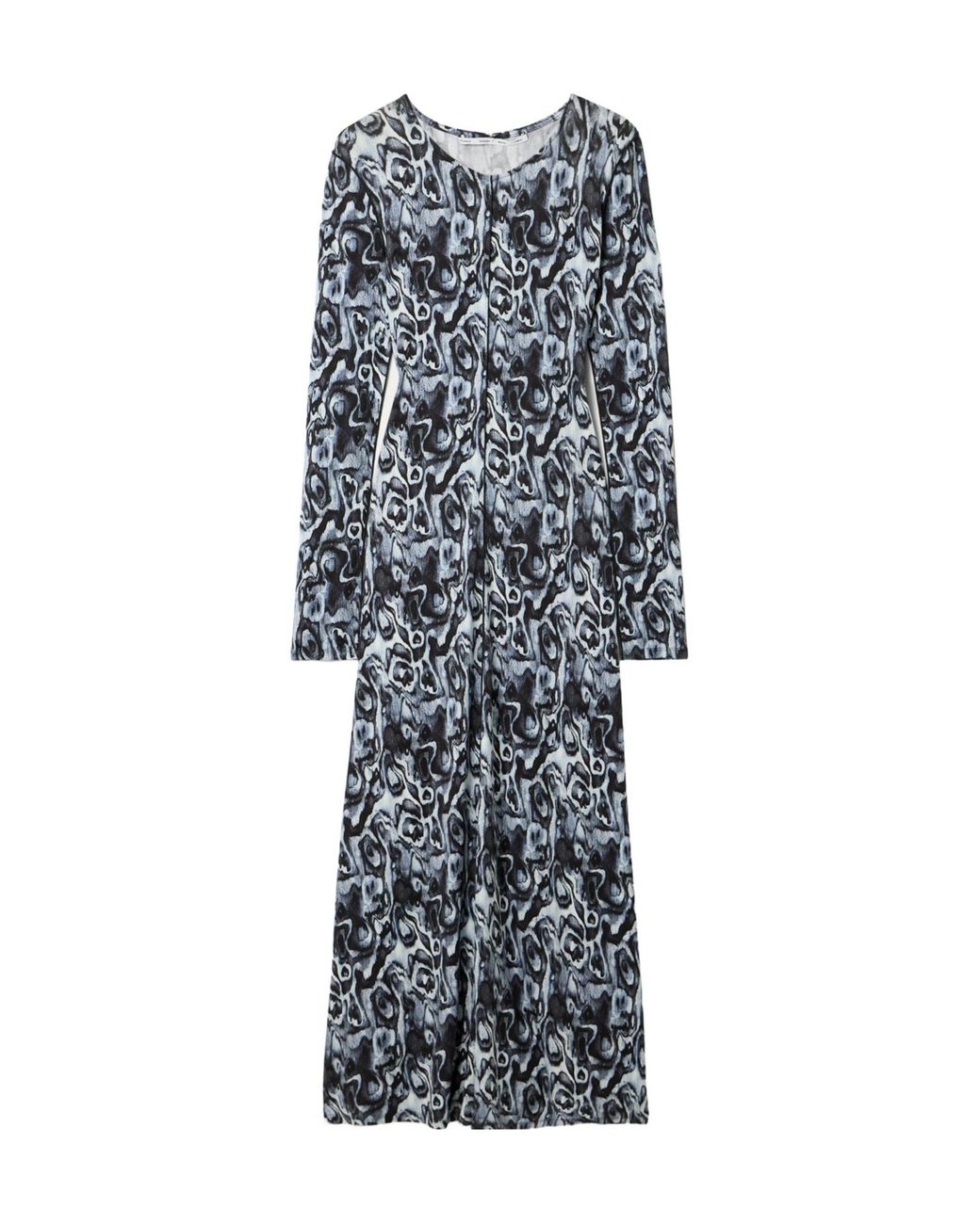 Proenza Schouler Blue Atlas Printed Stretch-Jersey Maxi Dress