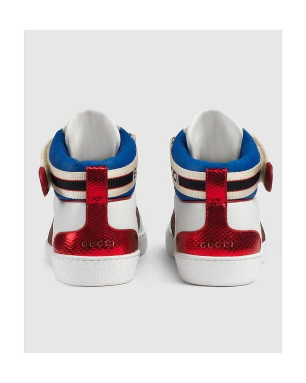 Gucci Multicolor Stripe Ace High-Top Sneakers for men