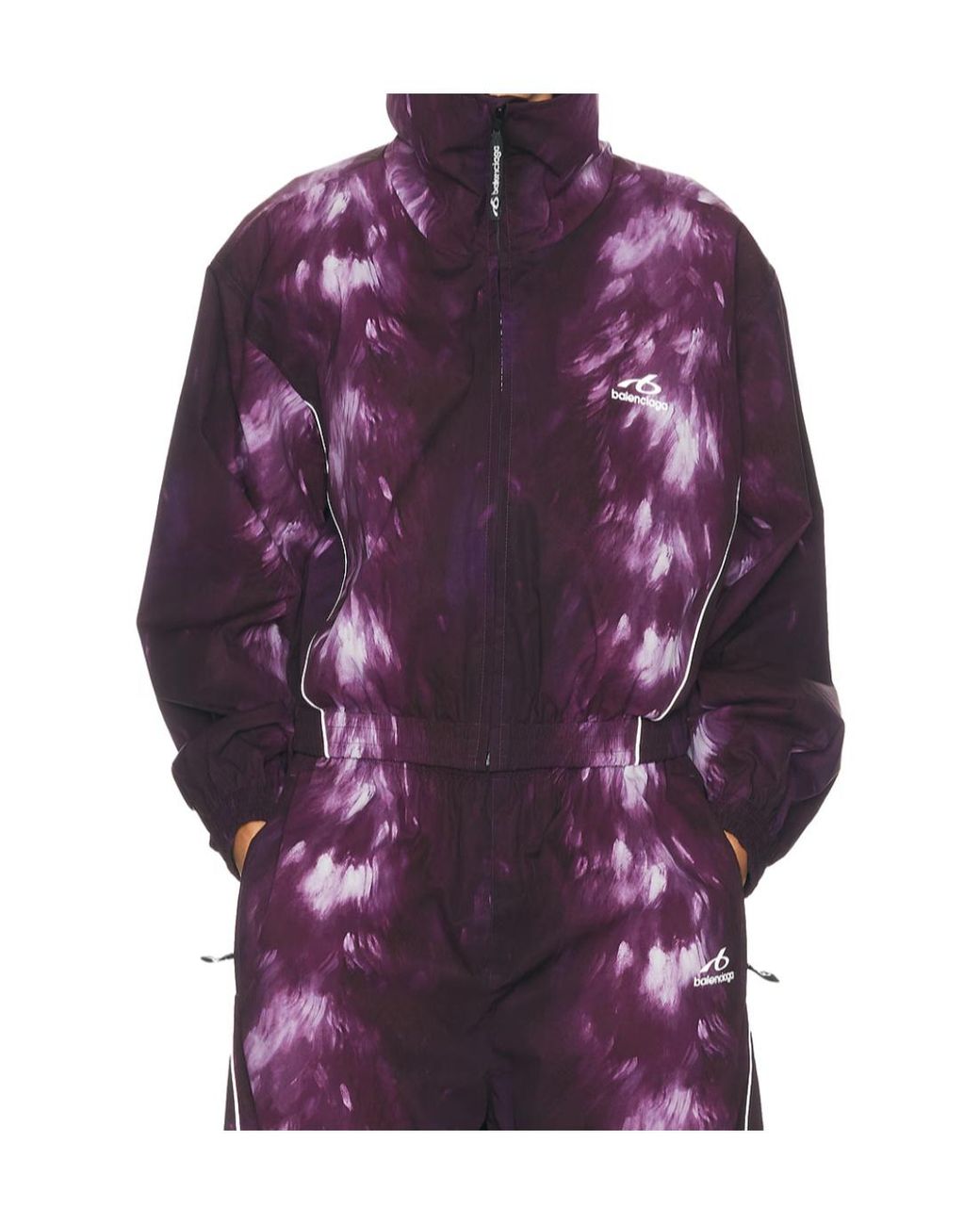 Balenciaga Purple Sports Ski Casual Jacket