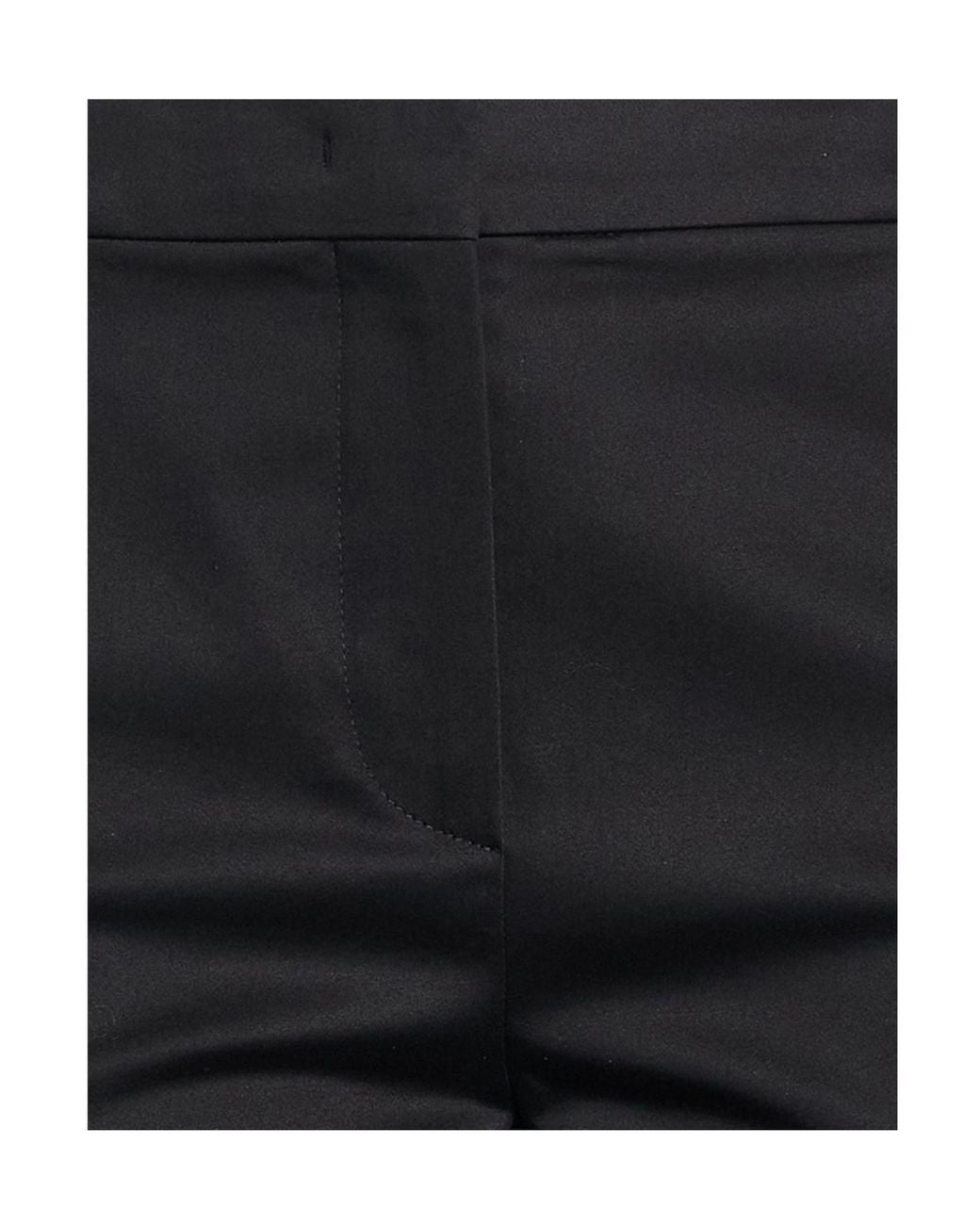 Max Mara Black Plain Colour Casual Trousers