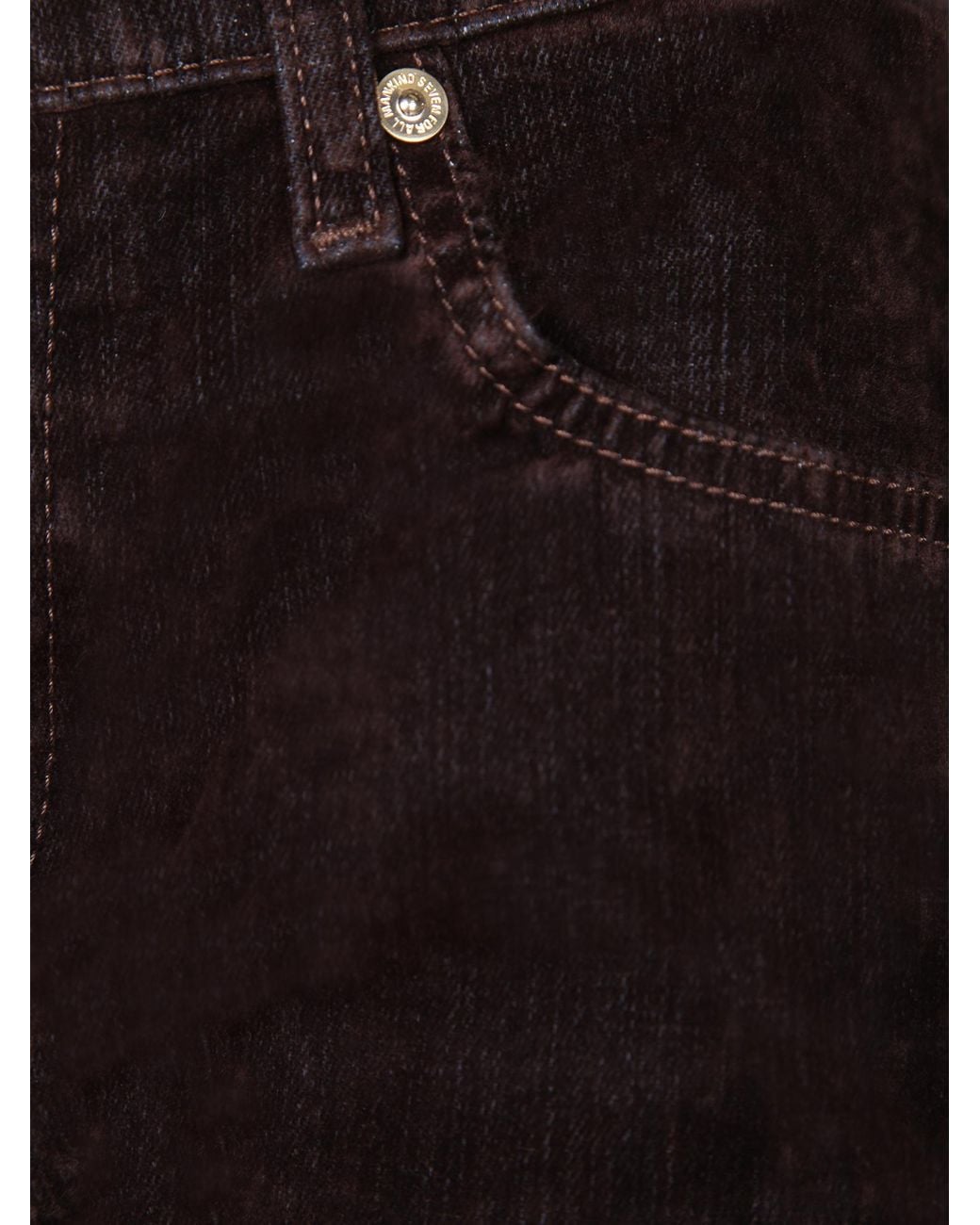 7 For All Mankind Purple Casual Trousers With Belt Loops