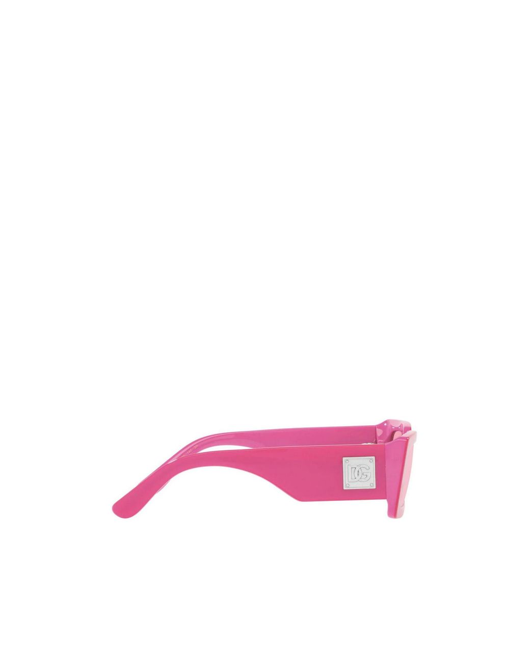 Dolce & Gabbana Pink Rectangular Plastic Sunglasses