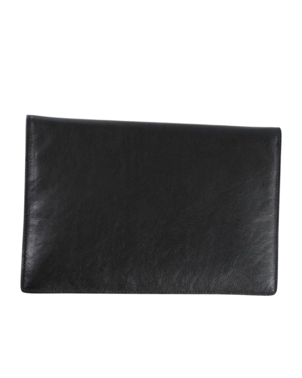 Vivienne Westwood Black Orb Envelope Clutch Bag