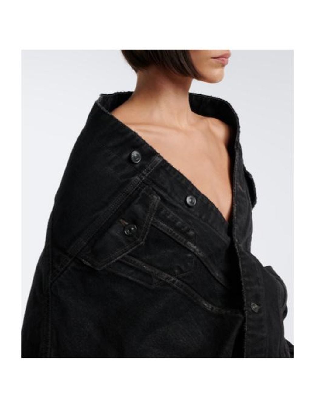 Balenciaga Black Denim Jacket