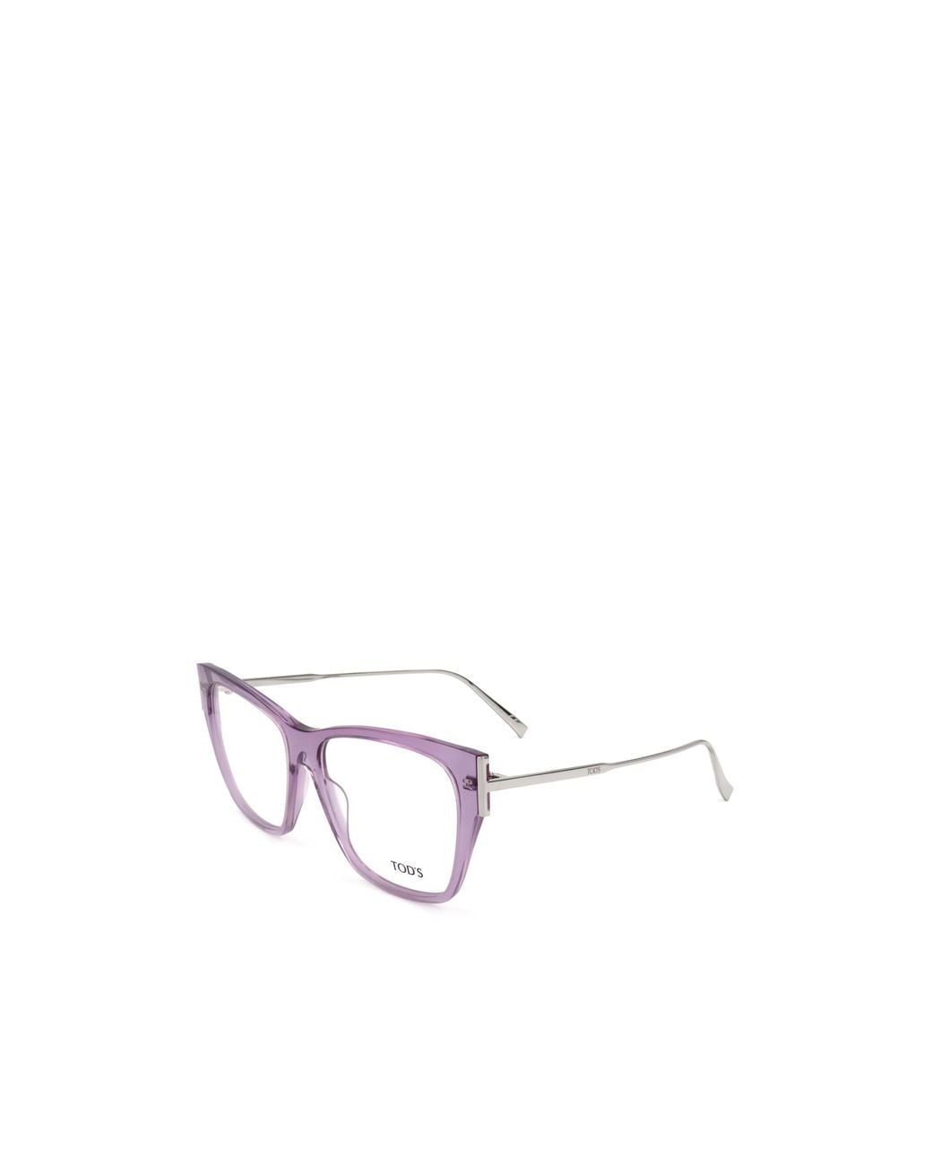 Tod's White Geometric Frame Optical Glasses