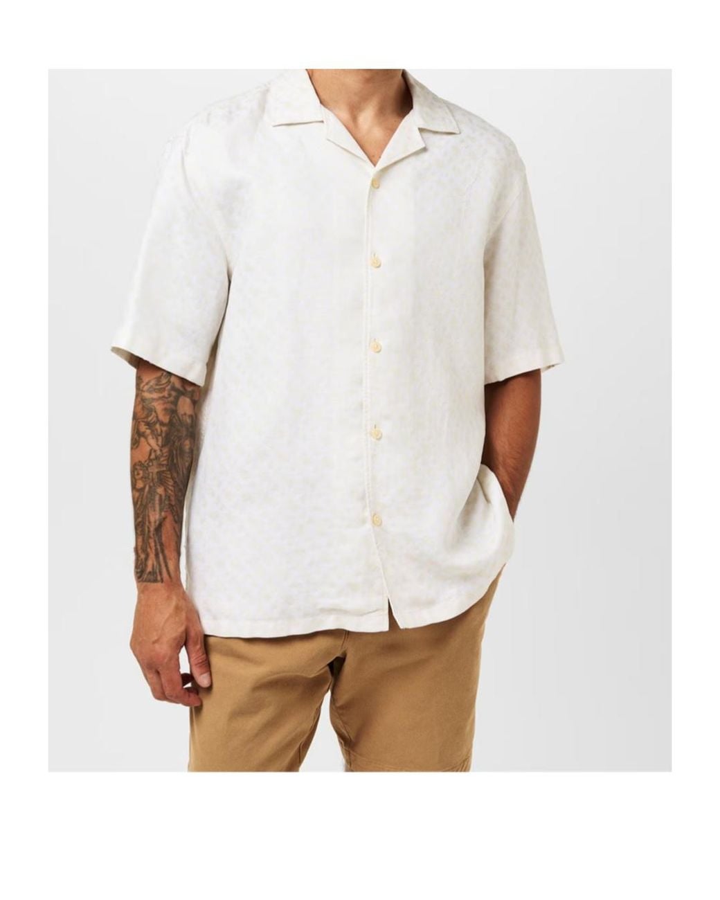 Boss White Hbb C Lars Plain Short-Sleeve Shirt for men