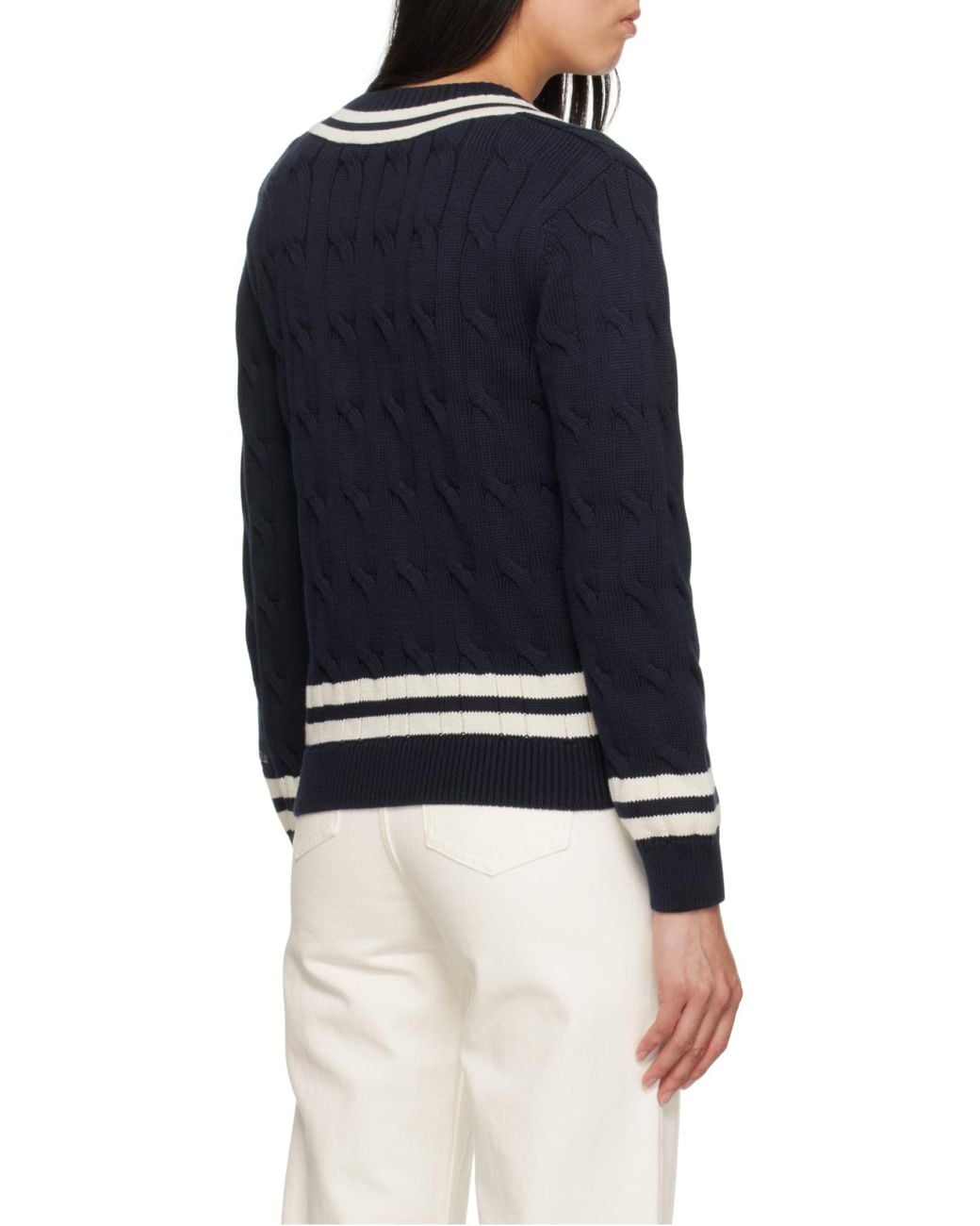 Sporty & Rich Blue Crew-Neck Sweater