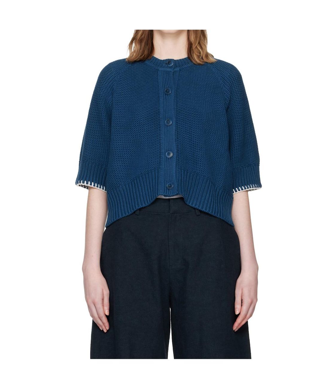 YMC Blue Kwai Cardigan