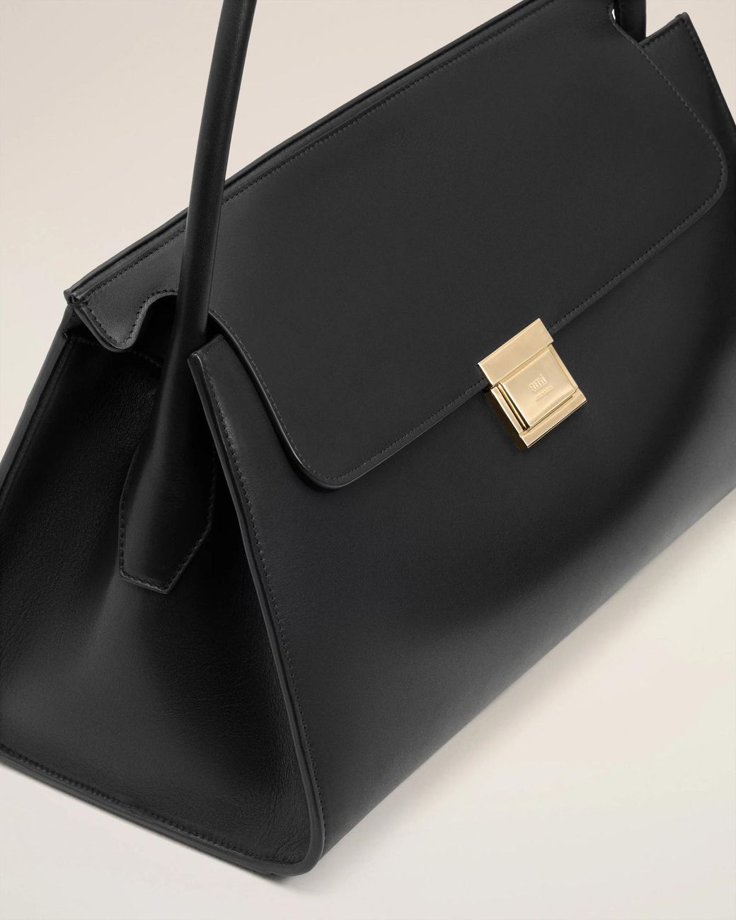 AMI Black Mimi Shoulder Bag for men