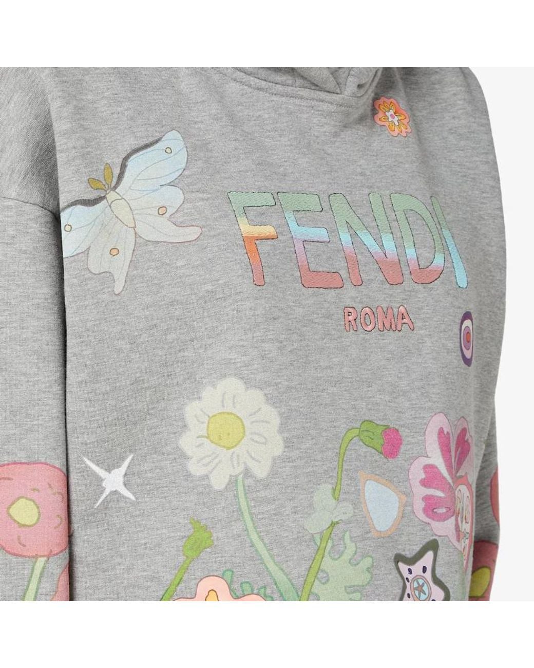 Fendi Gray Fantastic Future Sweatshirt