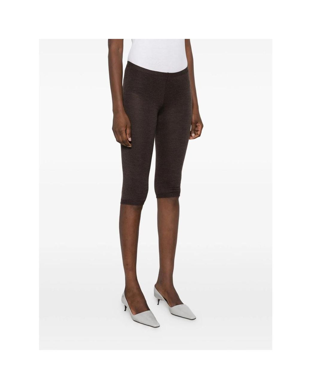 Paloma Wool Gray Ribbed-Waist Leggings