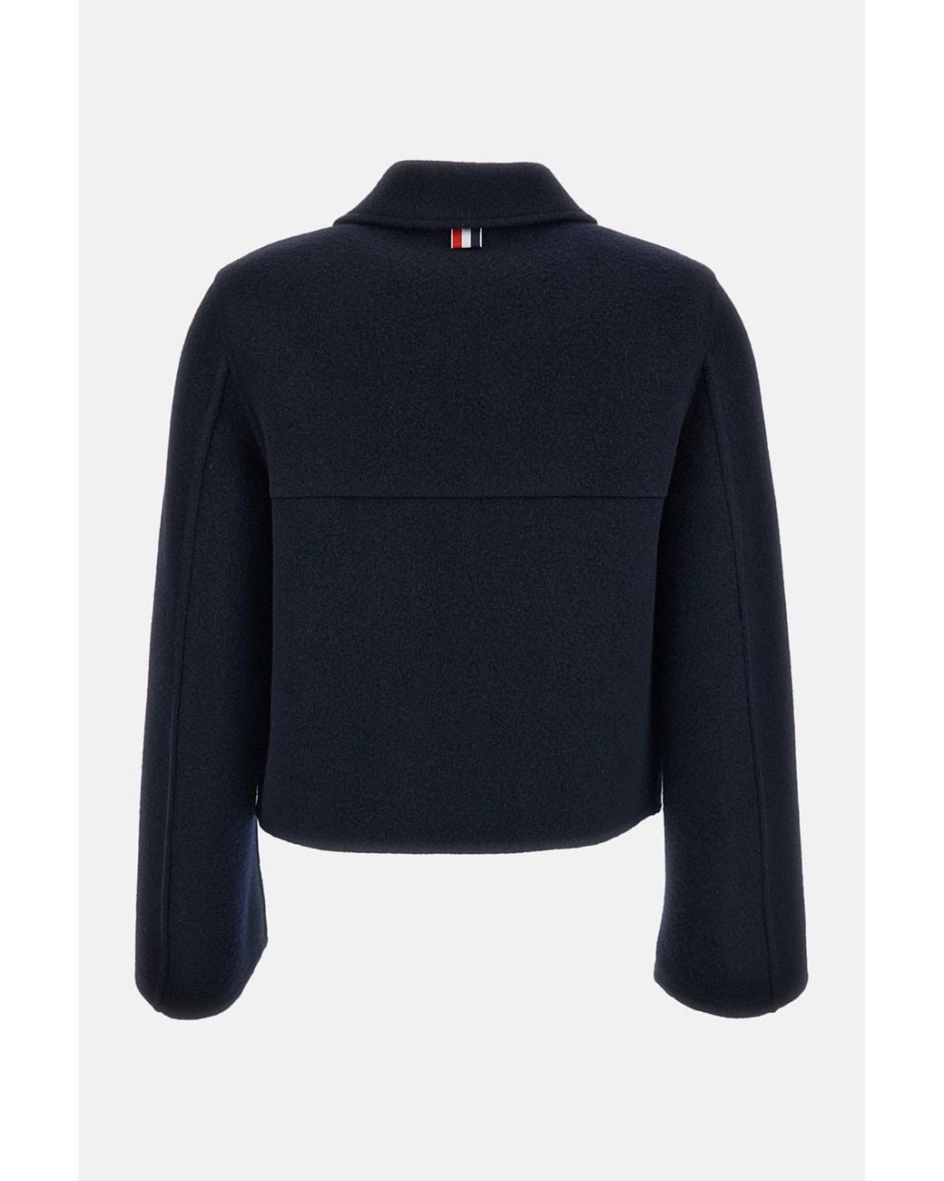Thom Browne Blue Bell Sleeved Cropped Jacket