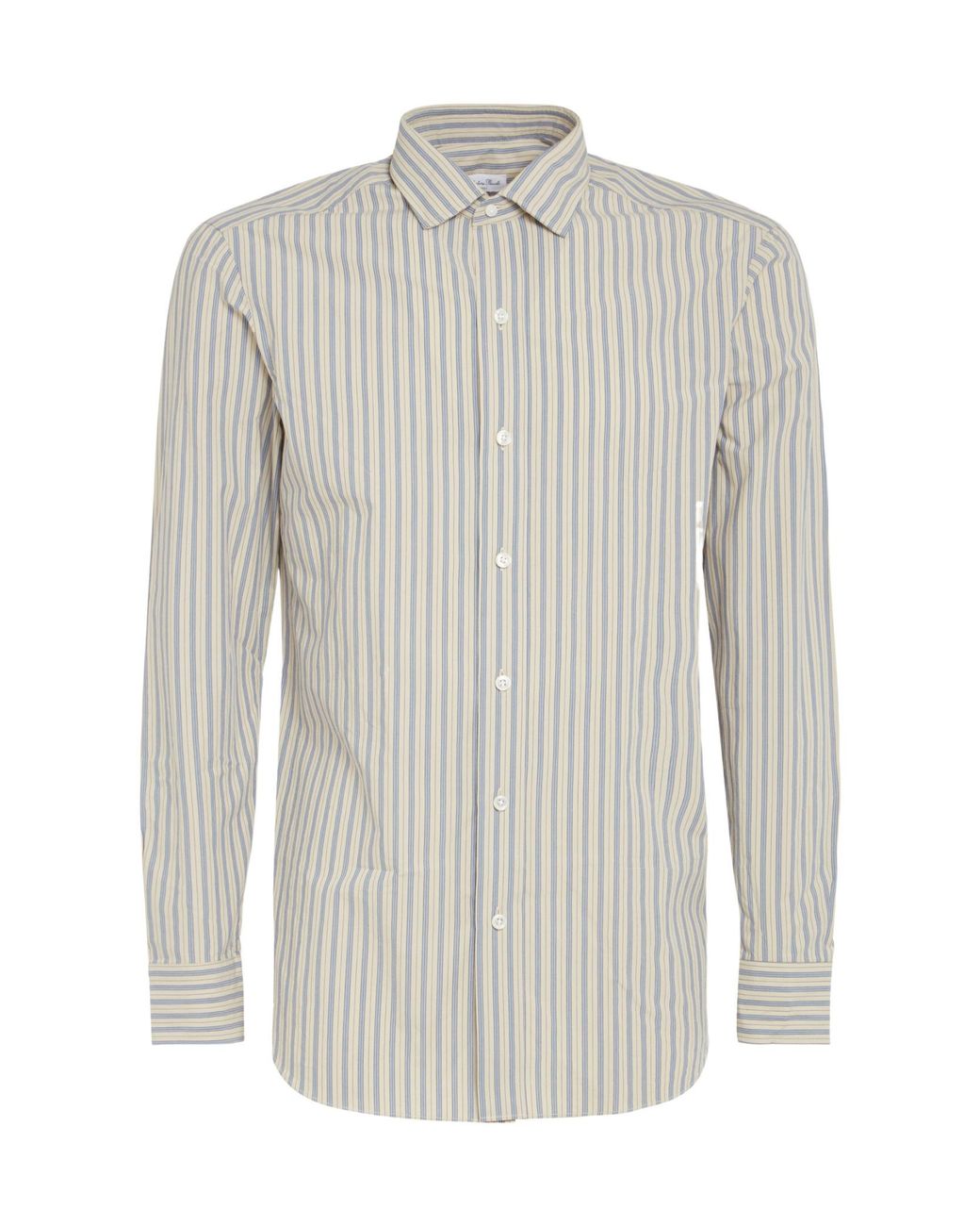 Salvatore Piccolo White Striped Long-Sleeved Shirt for men