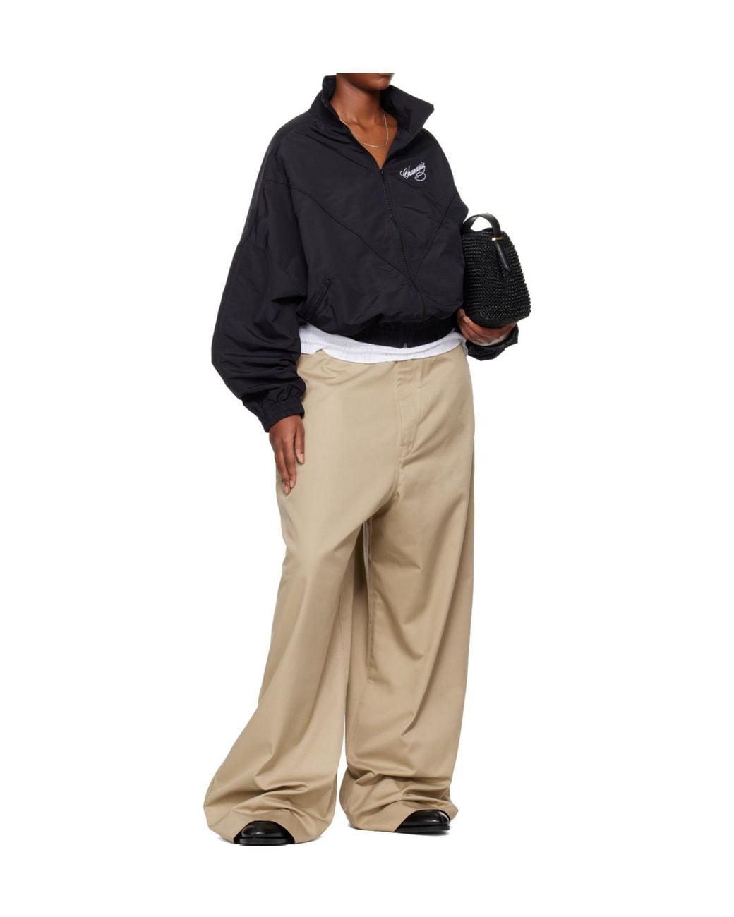 Willy Chavarria Natural Cholo Wide-Leg Pants for men