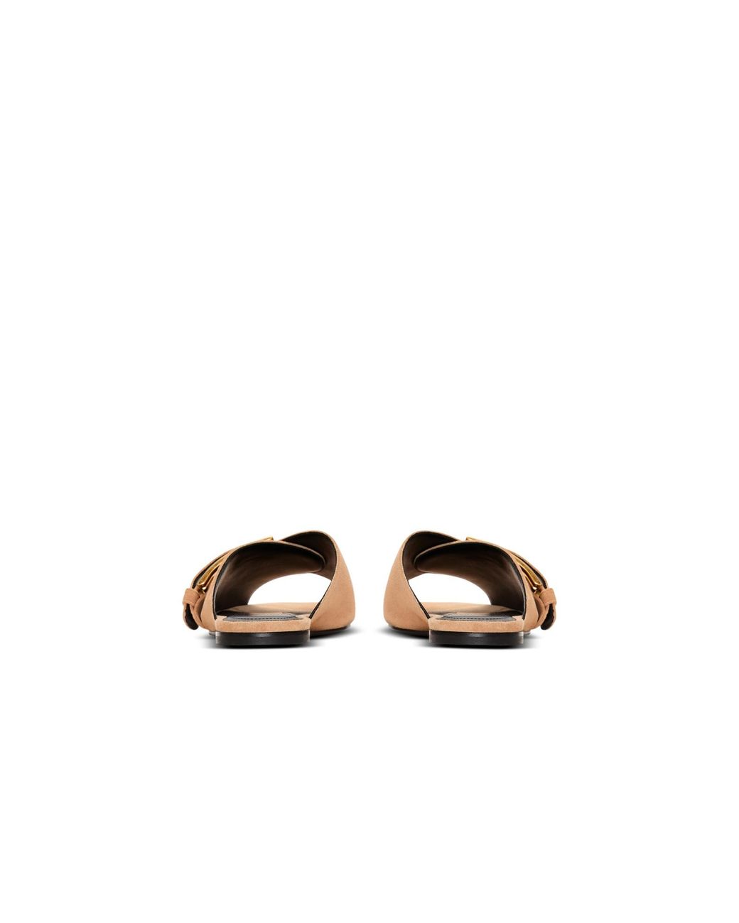 Balmain Multicolor Anthem Buckle Detailed Flat Mules