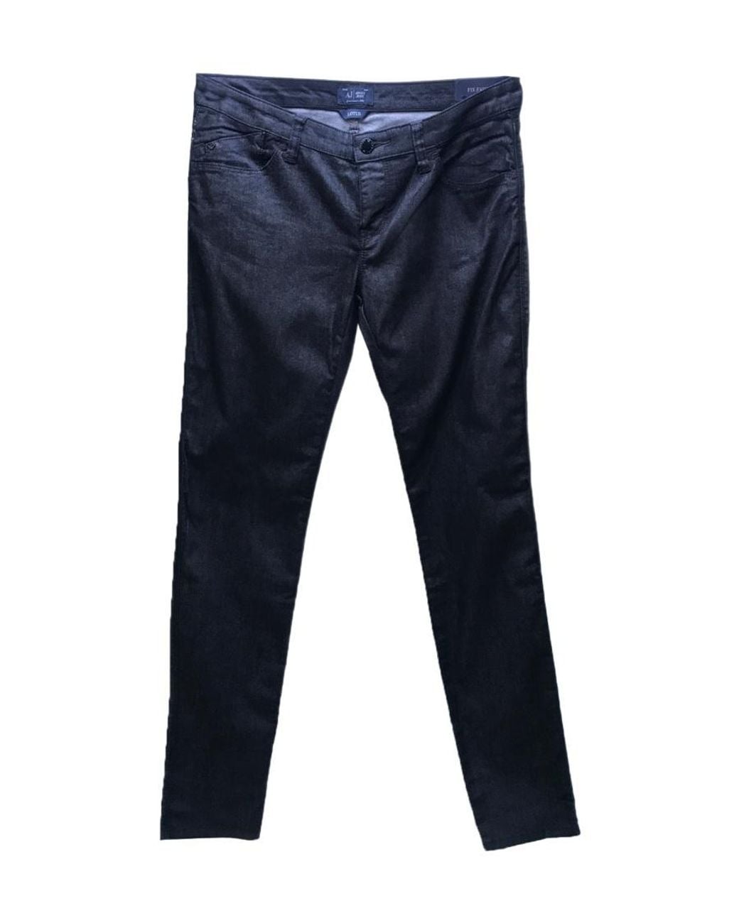 Armani Jeans Blue Logo Details Jeans