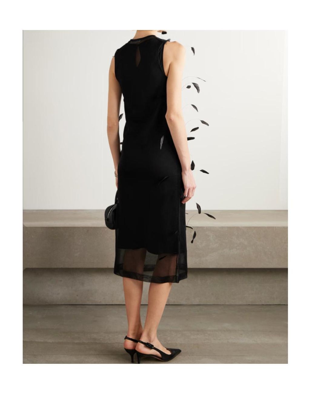 Jil Sander Black Sleeveless Maxi Dress