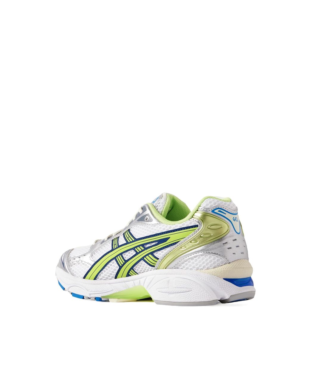 Asics Blue Rubber-Trimmed Metallic Mesh Sneakers