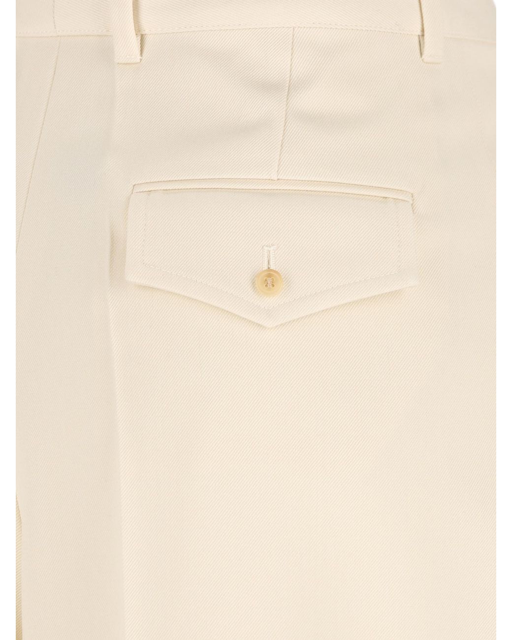Céline Natural Montauk Cropped Trousers