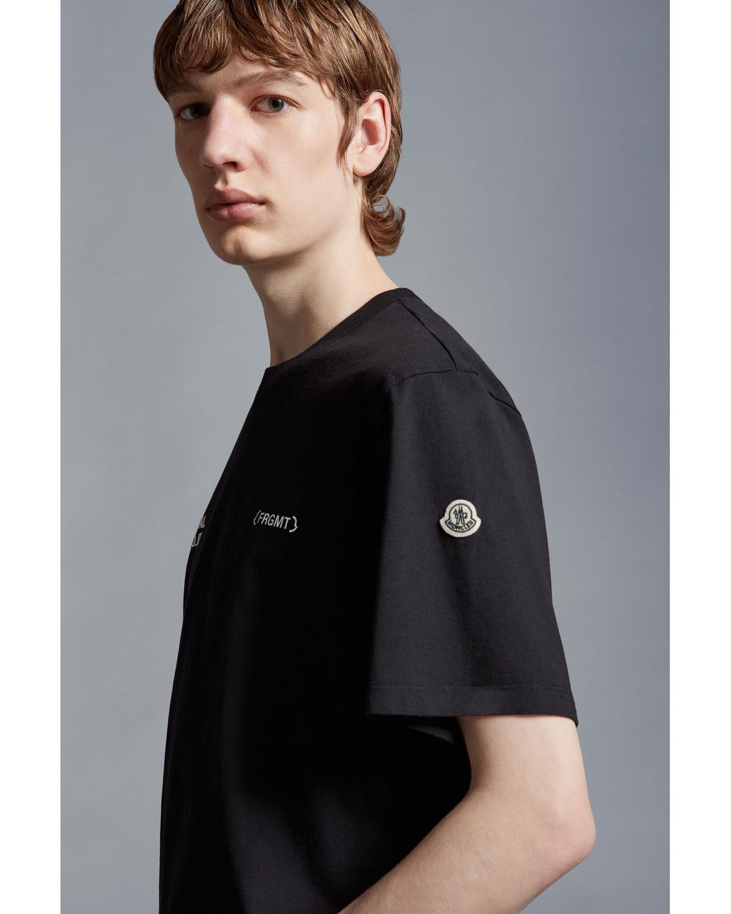 Moncler Black Logo Motif T-Shirt for men