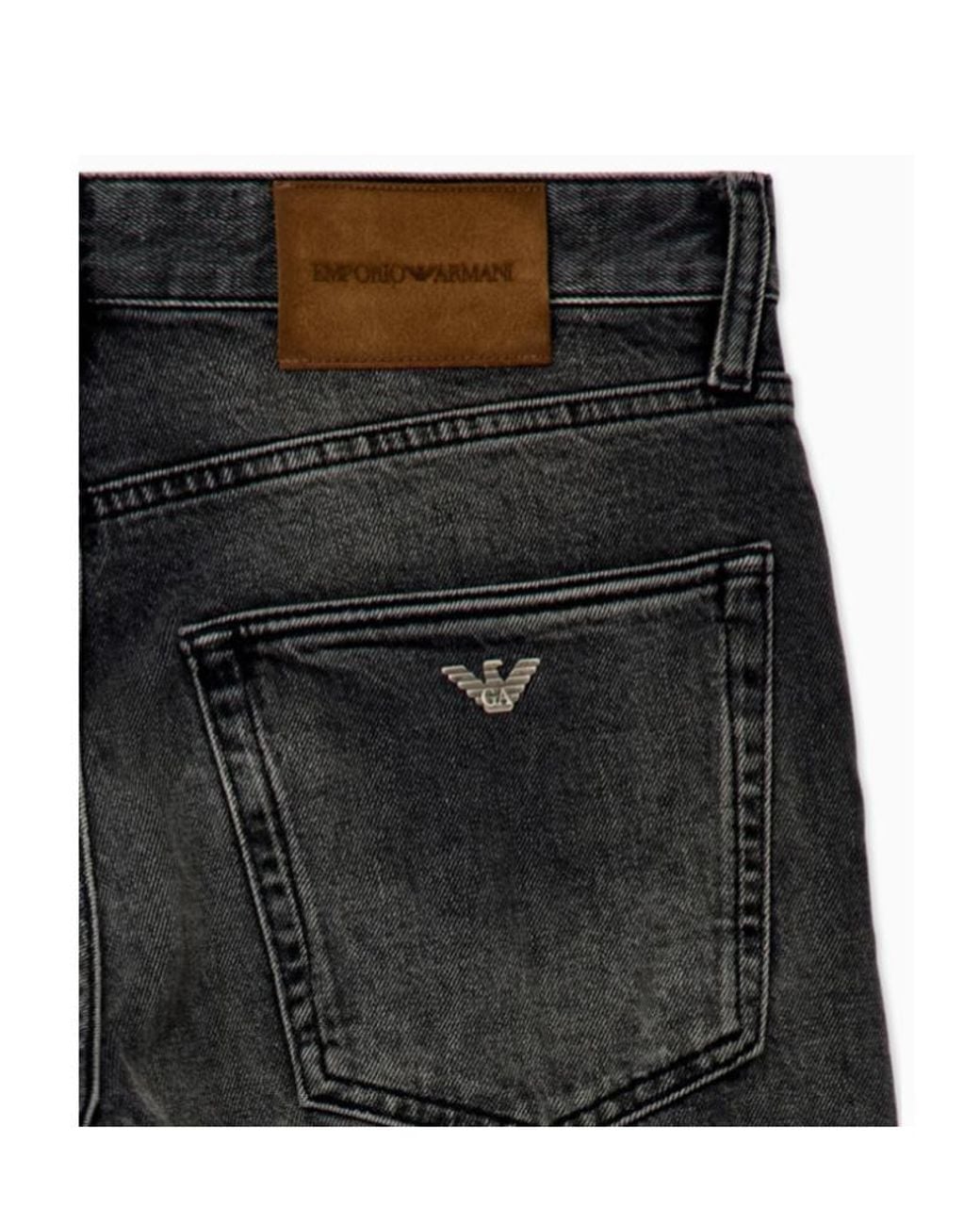 Emporio Armani Blue Tapered-Leg Jeans for men