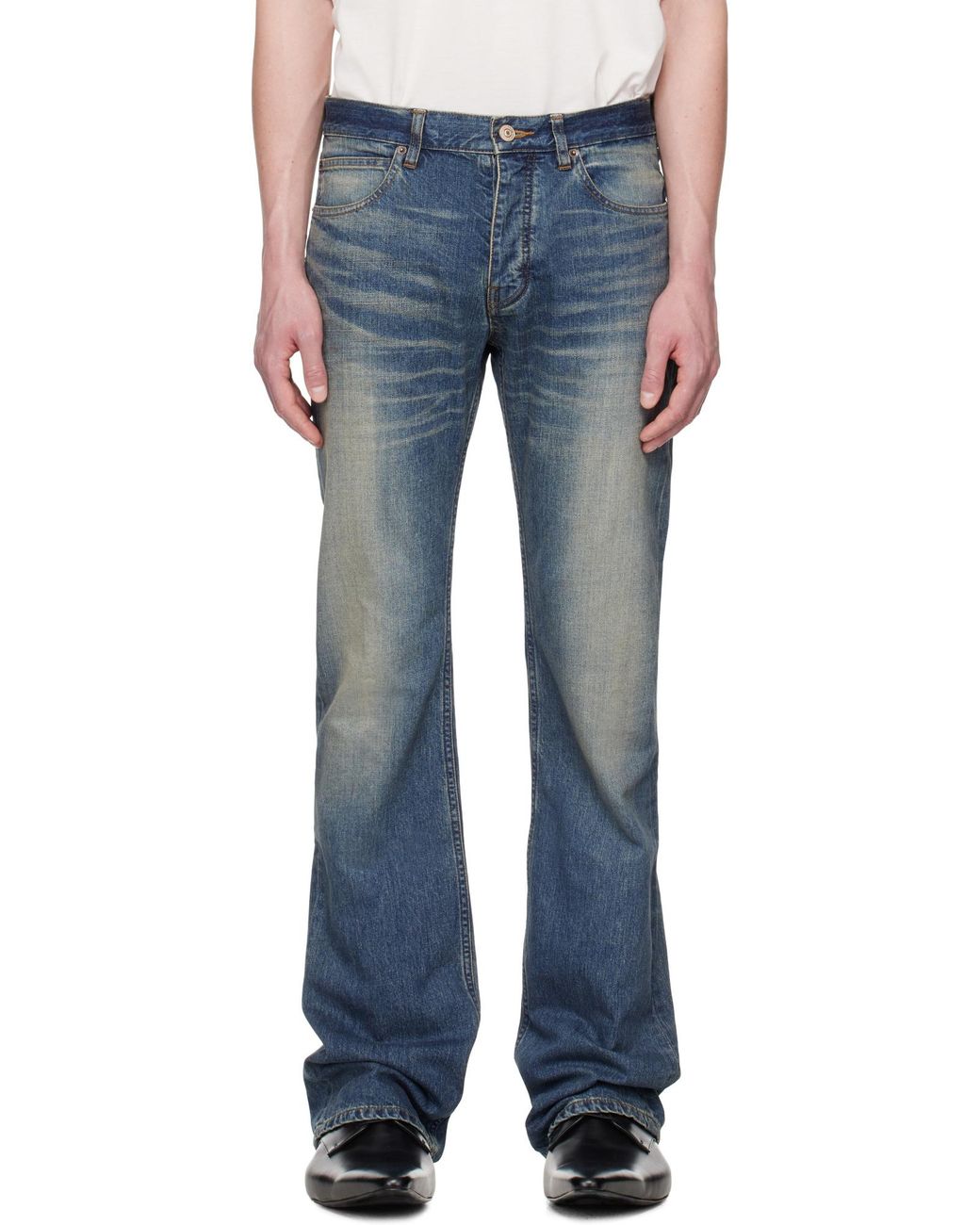 Balenciaga Blue Straight-Leg Jeans