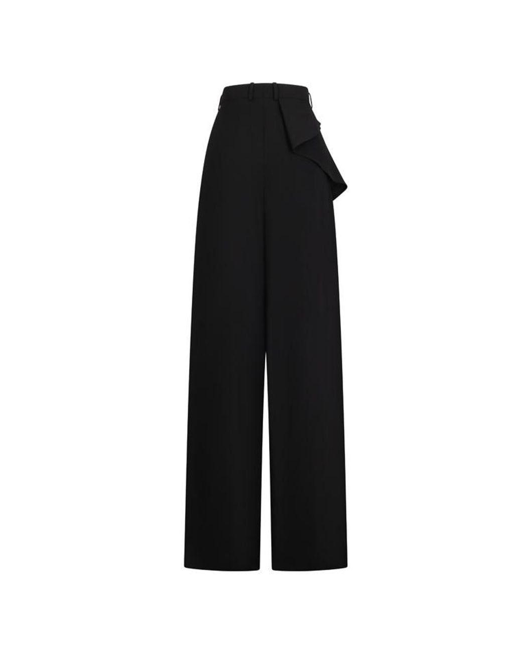 Dior Black Draped Regular-Fit Pants