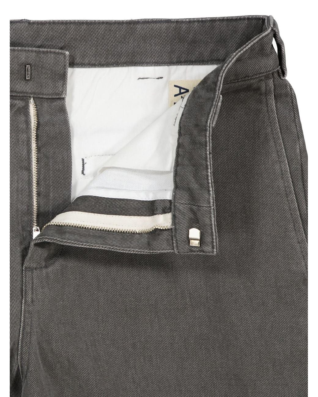Aspesi Gray Belt-Loop Jeans for men