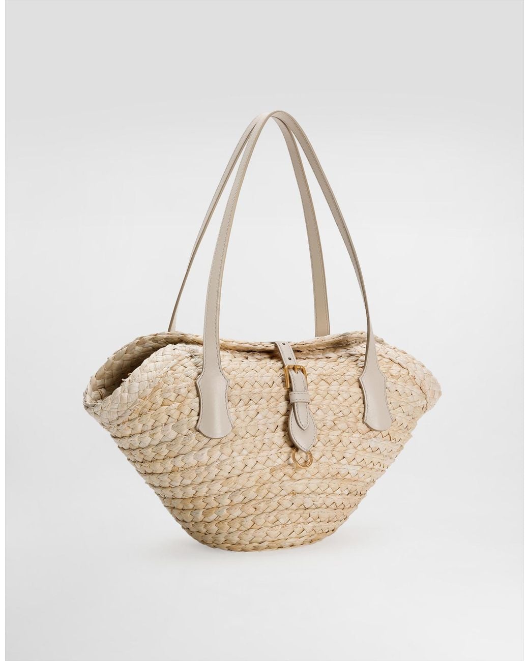 Dolce & Gabbana Natural Raffia Tote Bag