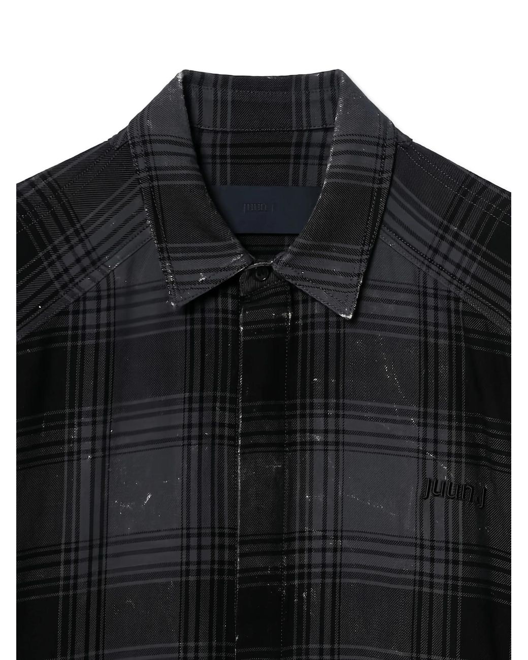 Juun.J Black Checked Shirt for men