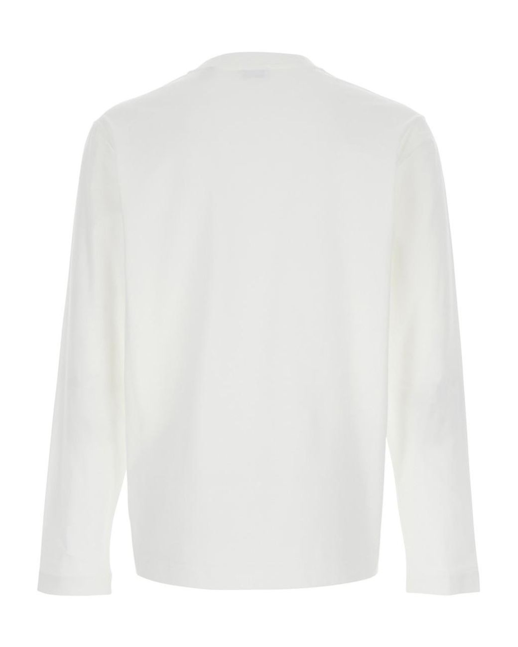 Burberry White Long Sleeve T-Shirt Chalk for men