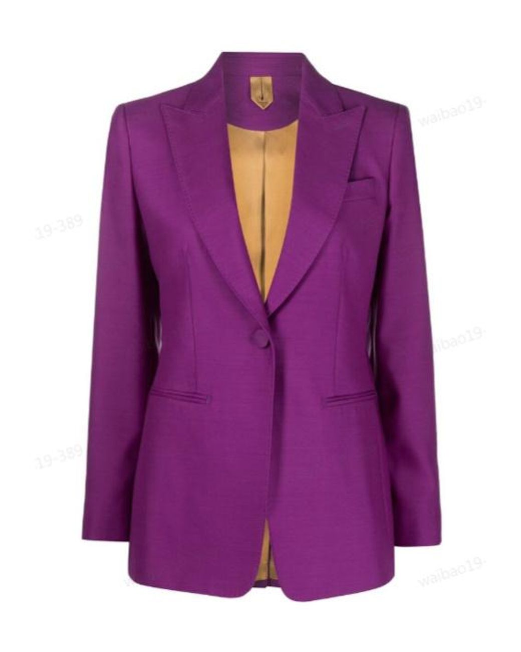 Max Mara Purple Single-Breasted Blazer